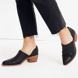 Madewell Brady Lowcut Booties - Black Leather - Size 8